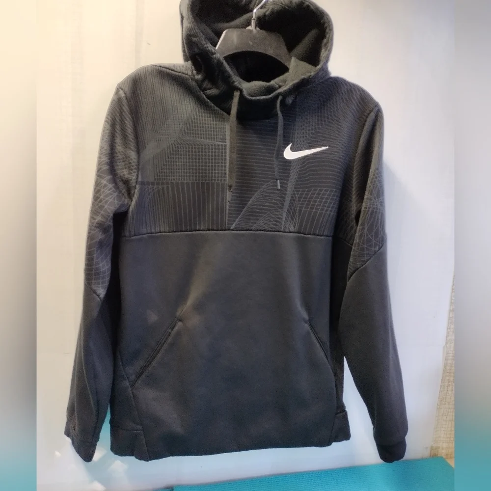 Nike Dri-Fit Men's Hoodie Pullover Sweatshirt Fleece Lined Black Size M